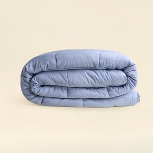 Edredom Mescla Microfibra Azul - A\CASA
