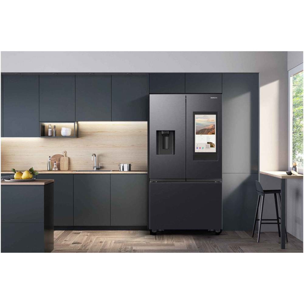 Geladeira Samsung French Door Family Hub 707Black Inox