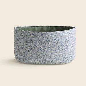 Cesto Redondo Flower Azul e Verde 15cm - A\BABY