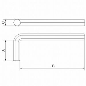 Chave Hexagonal Longa Tramontina Pro, 14mm - 44460/209