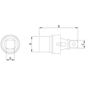 Junta Universal Tramontina PRO Encaixe 1/2", Rotação 360º