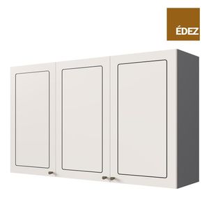 Armário Aéreo de Cozinha Modulada Édez Neuf, MDP com 3 Portas 120 cm