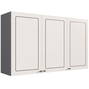 Armário Aéreo de Cozinha Modulada Édez Neuf, MDP com 3 Portas 120 cm