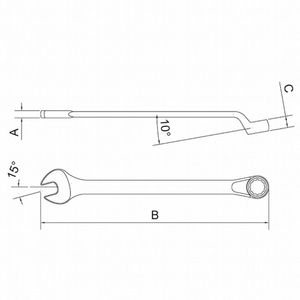 Chave Combinada Tramontina Pro 7/8" - 44670/111