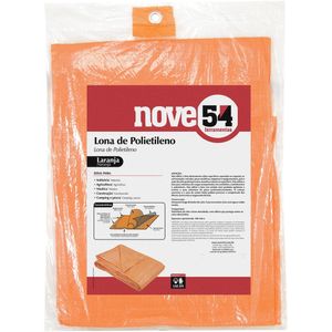 Lona polietileno 5x3m laranja 100 micras leve - Nove54