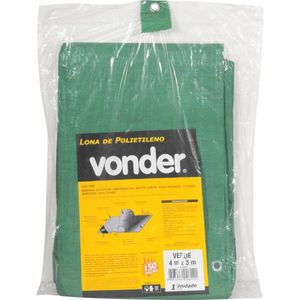 Lona Polietileno 4x3m Verde - Vonder