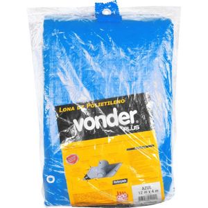 Lona Reforçada Azul 12x4m  - Vonder