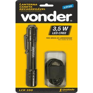 Lanterna Caneta Led Cree Recar Lcr350 Vonder