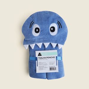 Toalha Poncho Algodão Tubarão - A\BABY