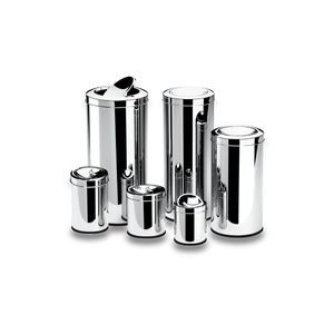 Lixeira Inox  Tampa Basculante 47Litros Decorline 30x70
