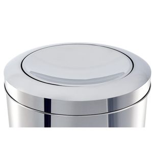 Lixeira Inox Tampa Basculante 7,8L Decorline 18,5x29cm