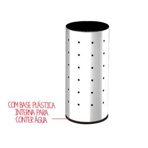 Cesto Inox Alpha - Decorline Lixeiras Ø 20 x 43 cm