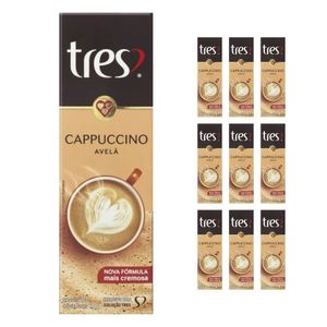 Kit Café Tres Cappuccino Avelã 100 Cápsulas