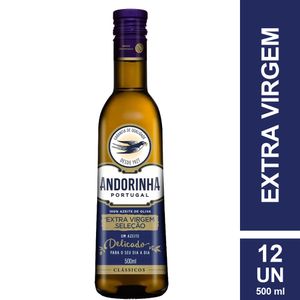 Kit Azeite de Oliva Andorinha Extra Virgem Seleção Especial 500ml com 12 Unidades