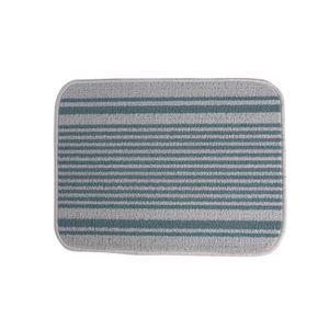 Tapete Linear Verde e Cinza 60x45cm - A\CASA