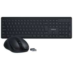 Kit Teclado e Mouse Intelbras Sem Fio Preto CSI50