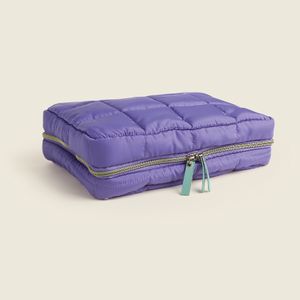 Necessaire Tay Verde e Roxo 23x30cm - A\CASA