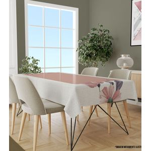 Toalha De Mesa Retangular 6 Lugares Wevans Bege