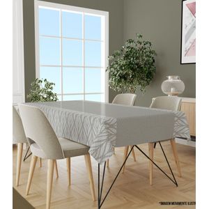 Toalha De Mesa Retangular 6 Lugares Wevans Cinza