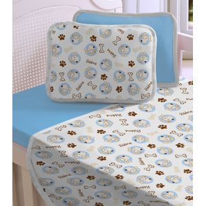 Jogo Cama Baby Estampado Vivaldi Azul