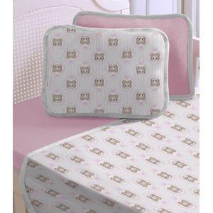 Fronha Avulsa Baby Estampada Vivaldi Rosa