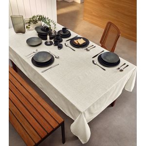 Toalha De Mesa Quadrada 4 Lugares Teka Bege