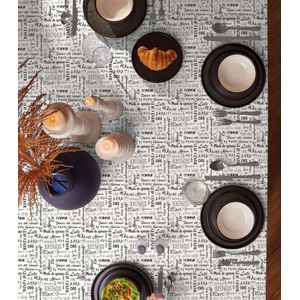 Toalha De Mesa Quadrada 4 Lugares Teka Preto