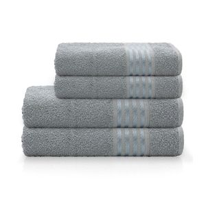 Toalha de Rosto Decor Camesa Cinza
