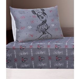 Jogo De Cama Solteiro Disney Cinza