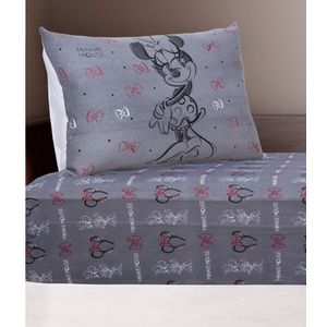 Jogo De Cama Solteiro Disney Doce Vida Cinza