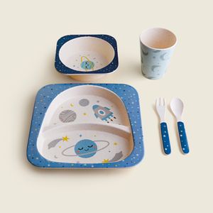 Kit de Alimentação Melamina Galáxia com 5 Peças - A\BABY