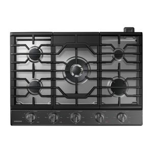 Cooktop 5 bocas Samsung Preto com Wifi e Dupla Chama NA30N6555TG