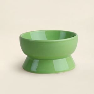 Comedouro Cerâmica Soft Verde 13cm - A\CASA