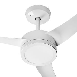 Ventilador De Teto Venti-Delta Lunik Led Com 3 Pás Branco