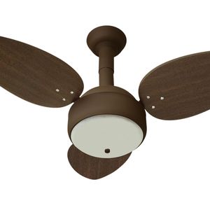 Ventilador De Teto Venti-Delta Miray Com 3 Pás Marrom