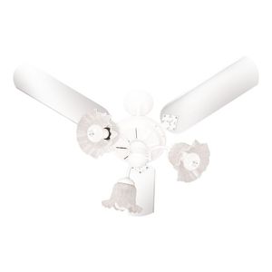 Ventilador De Teto Venti-Delta New Beta Com 3 Pás Branco