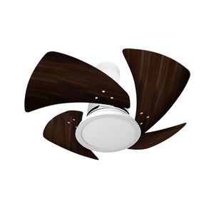 Ventilador De Teto Venti-Delta Tornado Led Com 4 Pás Tabaco / Branco