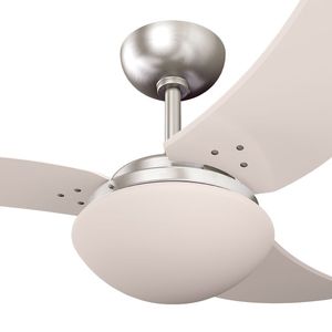 Ventilador de Teto Tron Solano 3 Pás Branco / Aço Escovado