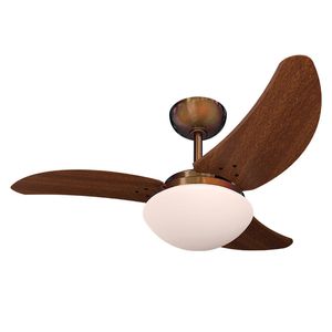 Ventilador de Teto Tron Solano 3 Pás Tabaco / Cobre