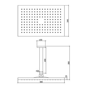 Chuveiro Lorenzetti De Teto Lorenquadra Plus 7030 C16