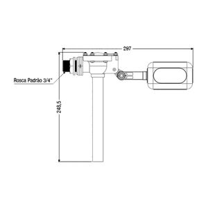 Torneira de Boia para Caixa d'Água 3/4" Censi