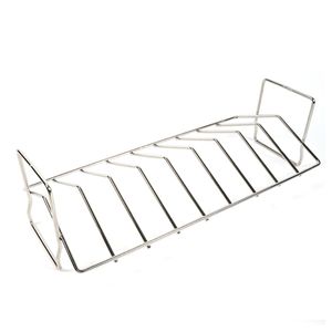 Suporte para Assar e Servir Costelas RASCO - 27,5cm - aço inox Inox