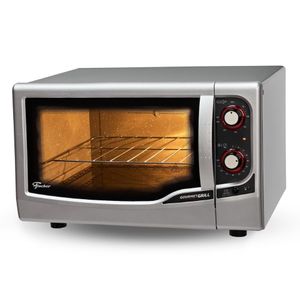 Forno Elétrico De Bancada Fischer Gourmet Grill 44L Prata