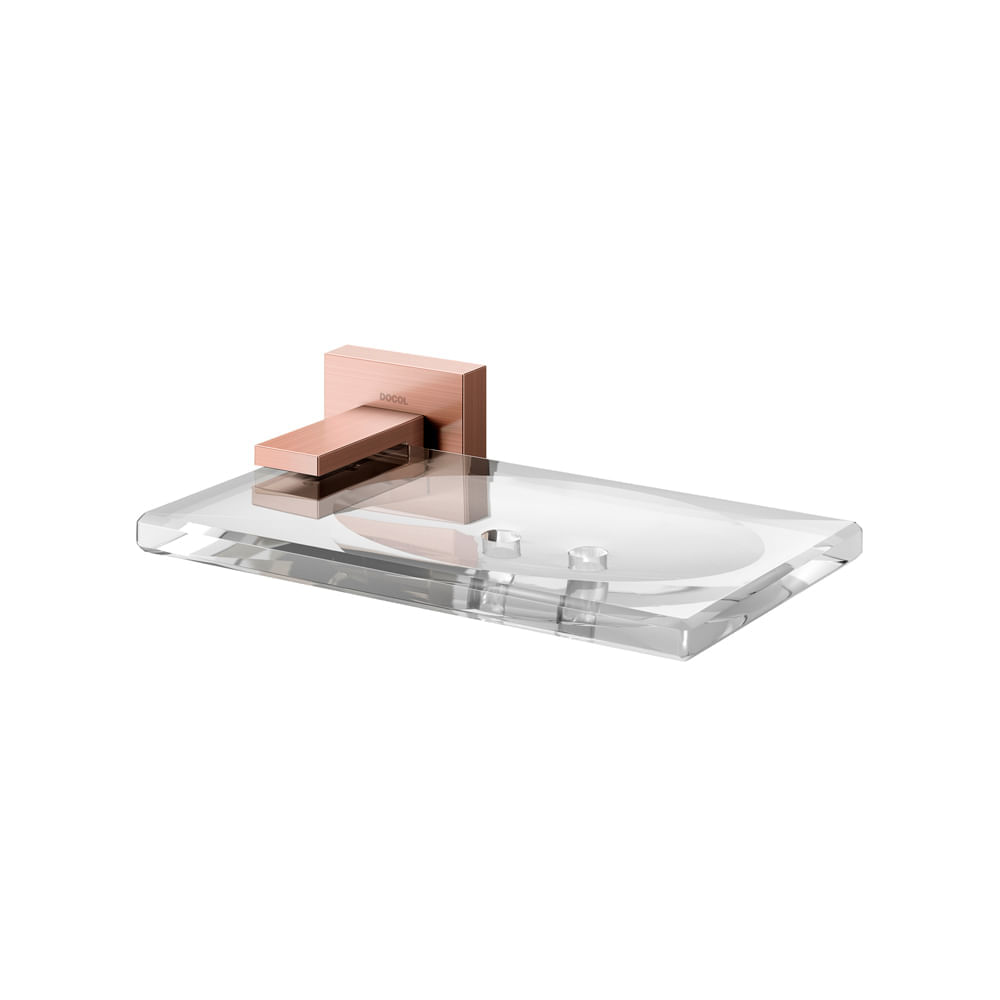 Saboneteira Docol Square 387969 Cobre Escovado