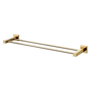 Toalheiro Barra Duplo Docol Square 641843 Ouro Polido