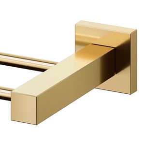Toalheiro Barra Duplo Docol Square 641843 Ouro Polido
