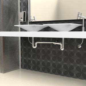 Sifão Duplo Sanfonado Extensível Blukit 72cm Cromado Universal