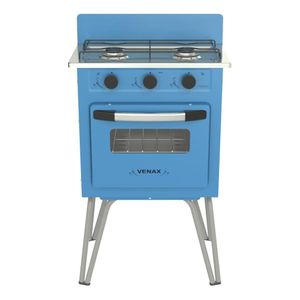 Fogao a Gas 2 Bocas Venax Gemini Vetro Azul