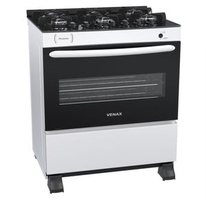 Fogao a Gas 6 Bocas Venax Picasso Vitreo Branco