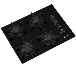 Cooktop a Gas 4 Bocas Venax Arena Preto Preto